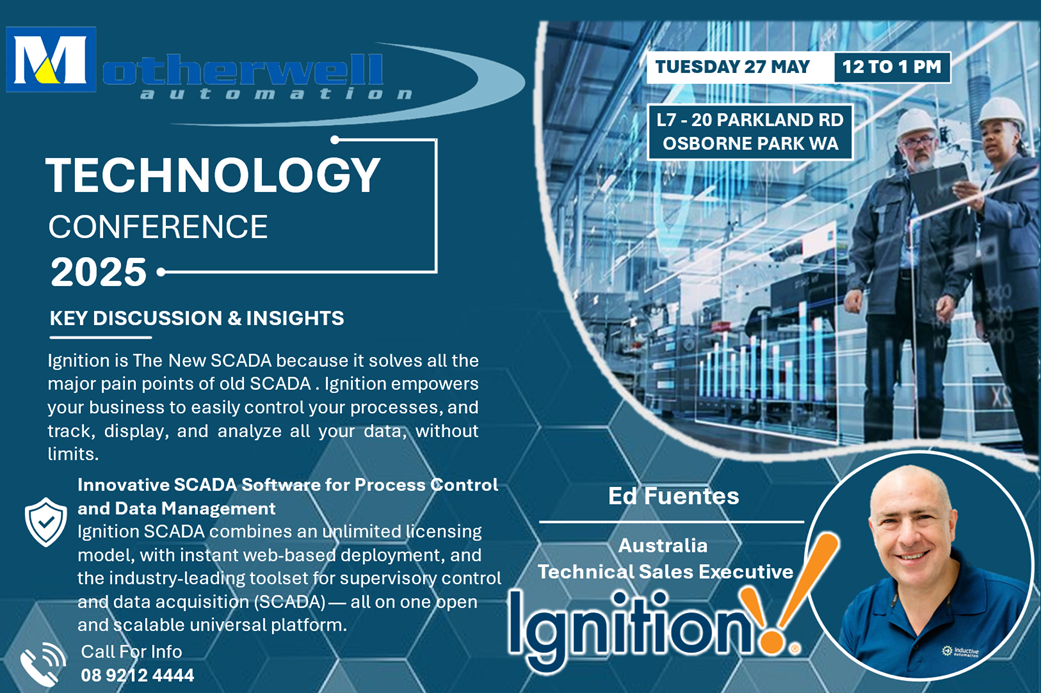 Motherwell Automation Industry Event ~ IGNITION Lunch & Learn 27 May 2025 12pm-1pm